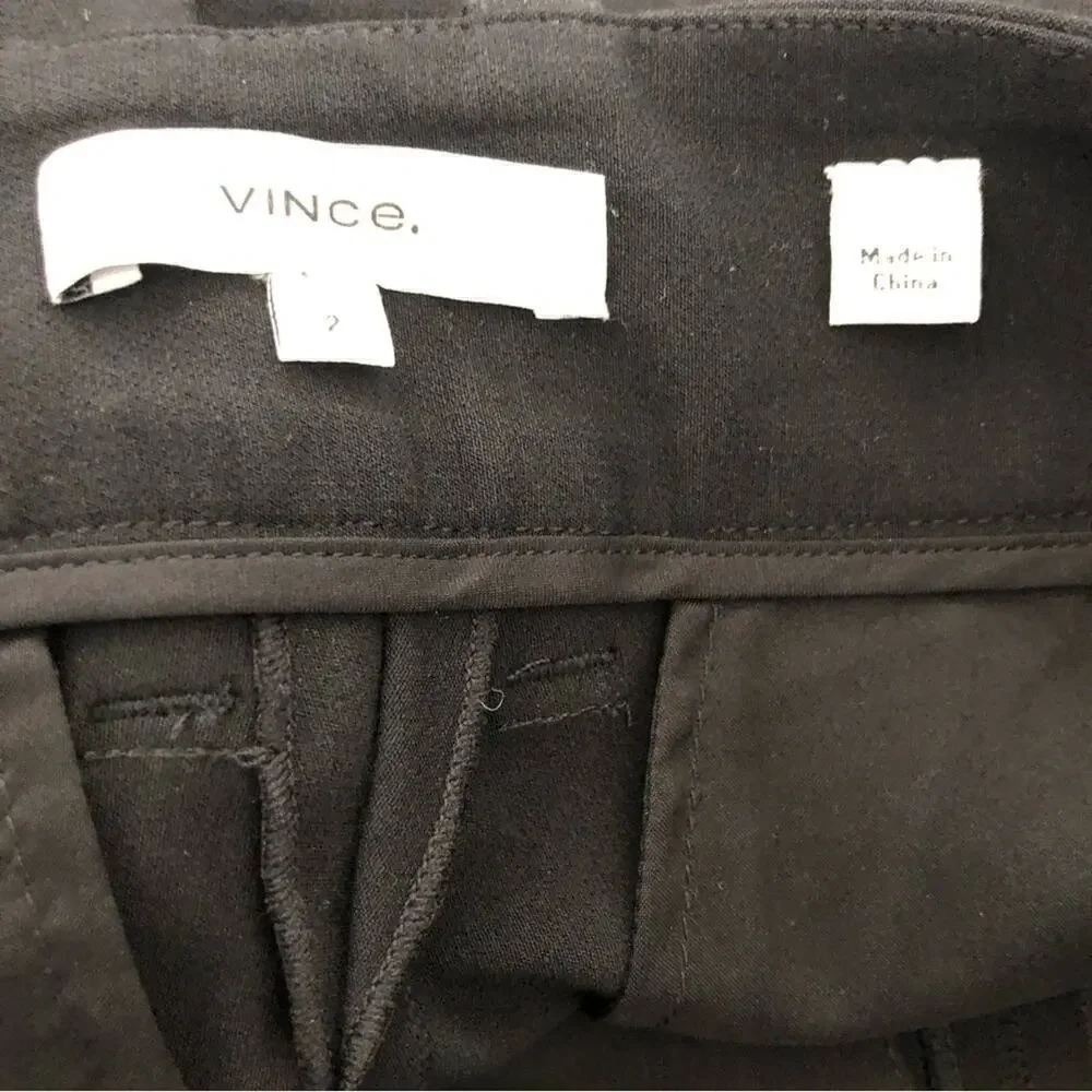 NWOT Vince Womens Cropped Pants Black - Picture 6 of 7
